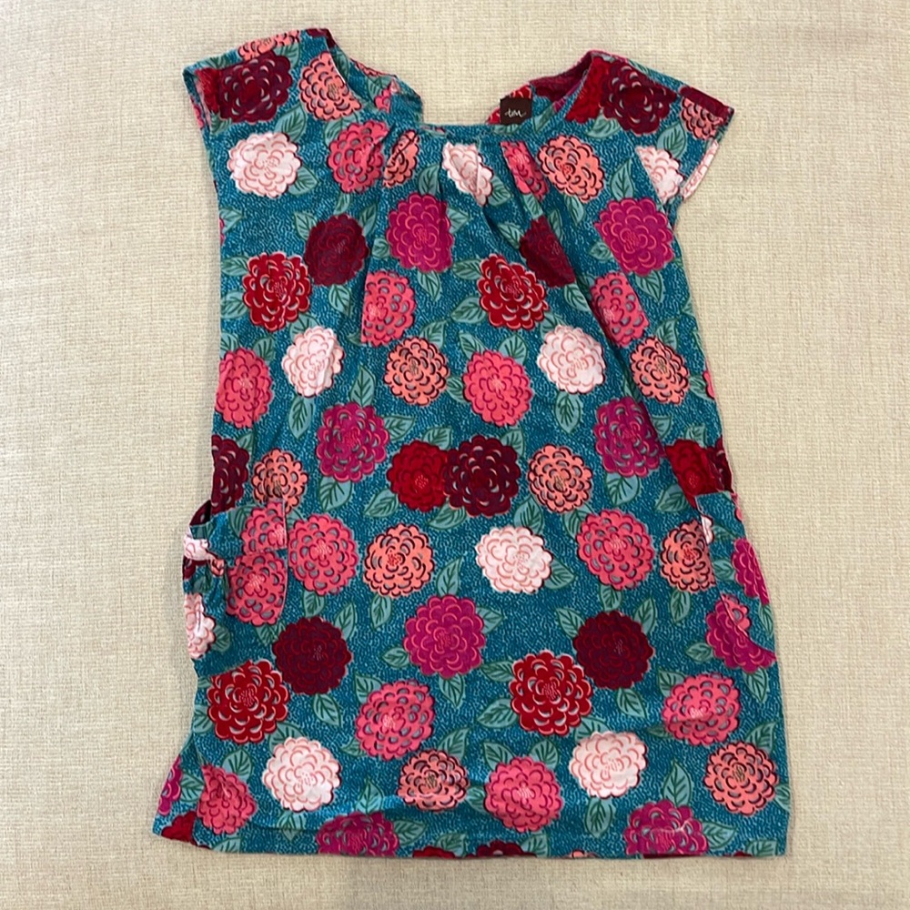 Tea Collection - Size 6 - floral velvet dress